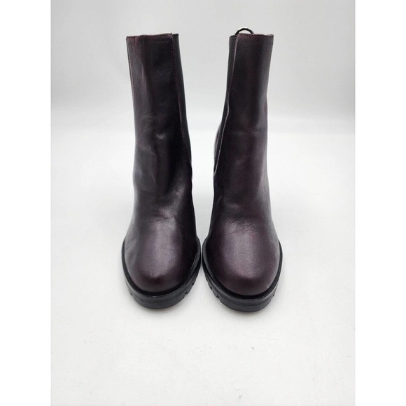 Paige Natasha Bootie Wine Leather Heel Ankle Women's Size 8.5 New Boot P… - Picture 5 of 14